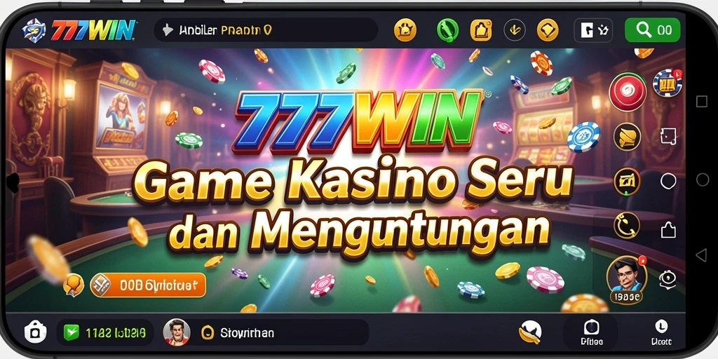 Screenshot gameplay 777WIN menunjukkan aksi menarik permainan kasino.