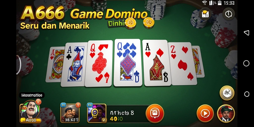 Screenshot gameplay seru saat bermain Domino di AA666.