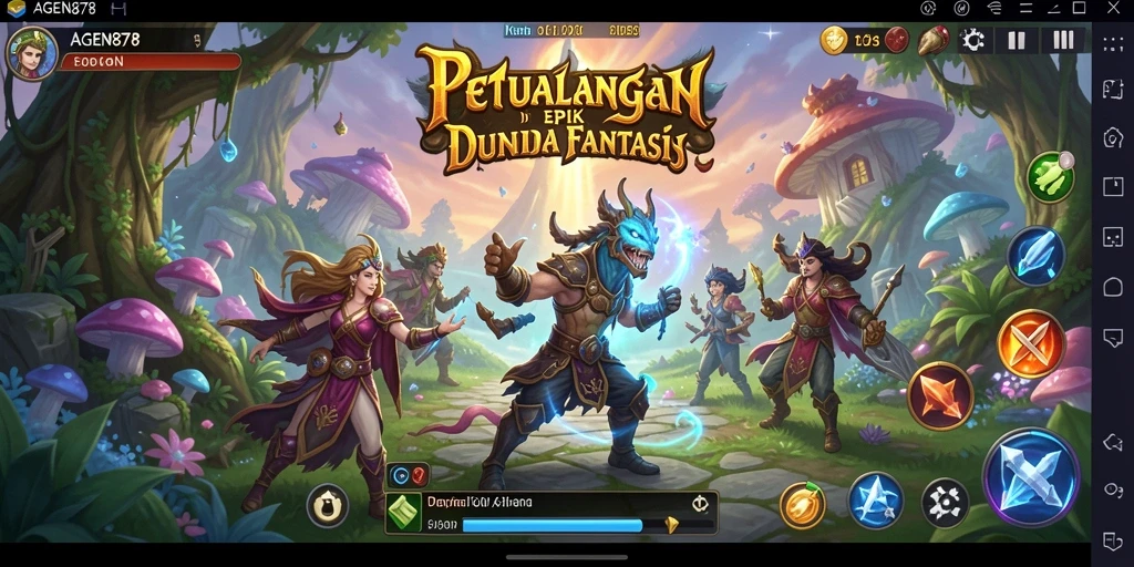 Tampilan gameplay AGEN878 dengan pertarungan yang mendebarkan.