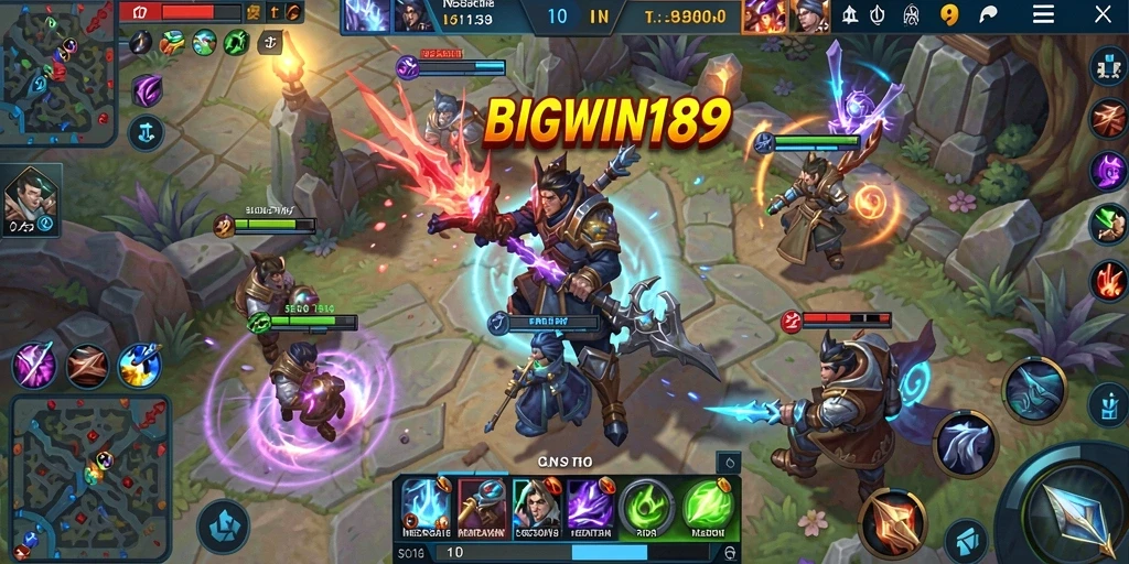 Gameplay MOBA seru di BIGWIN189 dengan aksi penuh strategi.
