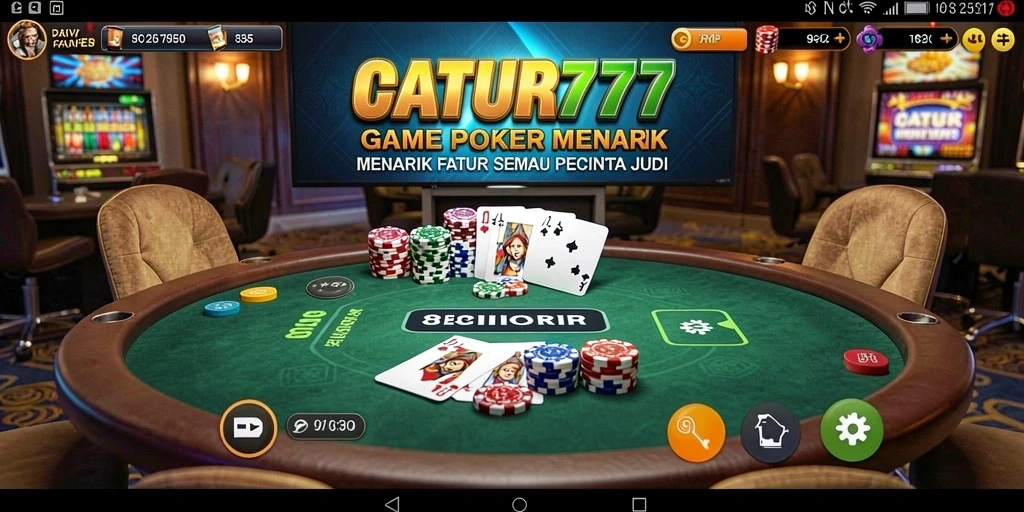 Tampilan gameplay CATUR777 yang menarik dan mendebarkan.