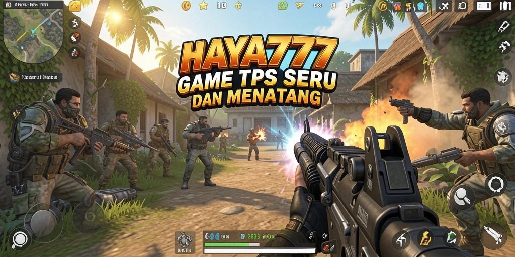 Gameplay HAYA777 yang penuh aksi dalam mode TPS.