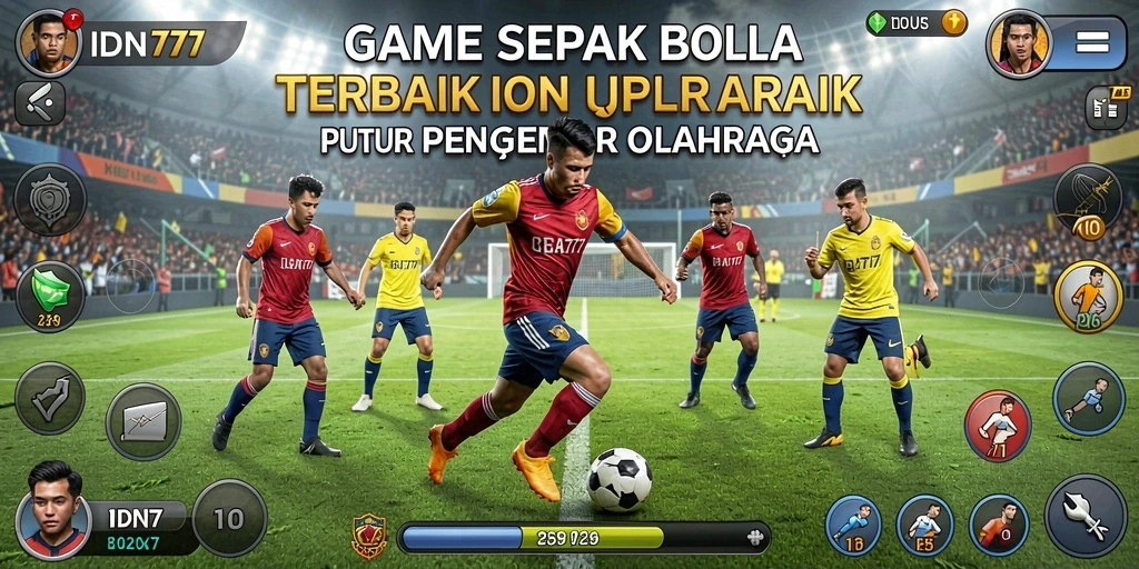 Tampilan menarik dari gameplay sepak bola IDN777 yang mengasyikkan.