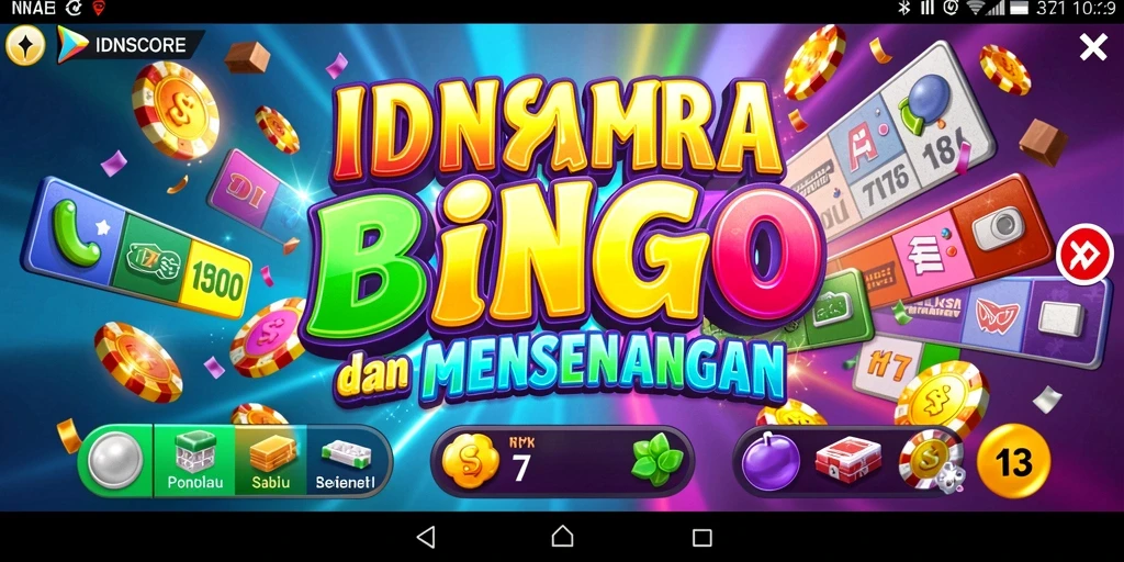 Screenshot gameplay Bingo yang menarik dan penuh warna.
