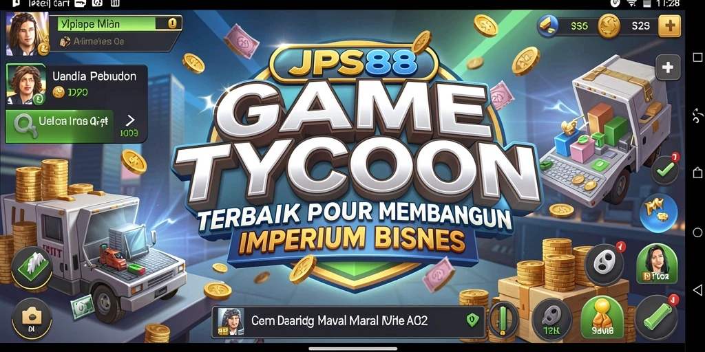 Screenshot utama JPS88 menampilkan gameplay mendalam di dunia bisnis.