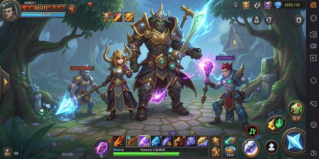 Tampilan seru gameplay ARPG di KOKO11 dengan karakter yang beraksi hebat.