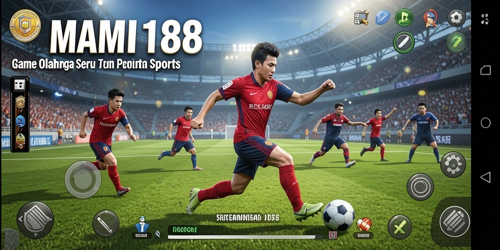 Screenshot gameplay MAMI188 menampilkan pertandingan olahraga yang seru.