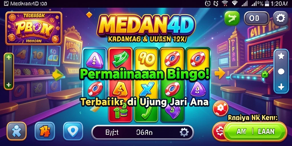 Tampilan dinamis dan seru dalam permainan Bingo MEDAN4D.