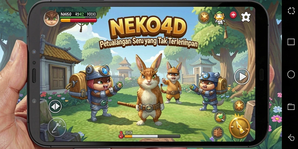 Tampilan gameplay NEKO4D yang penuh petualangan dan misteri.
