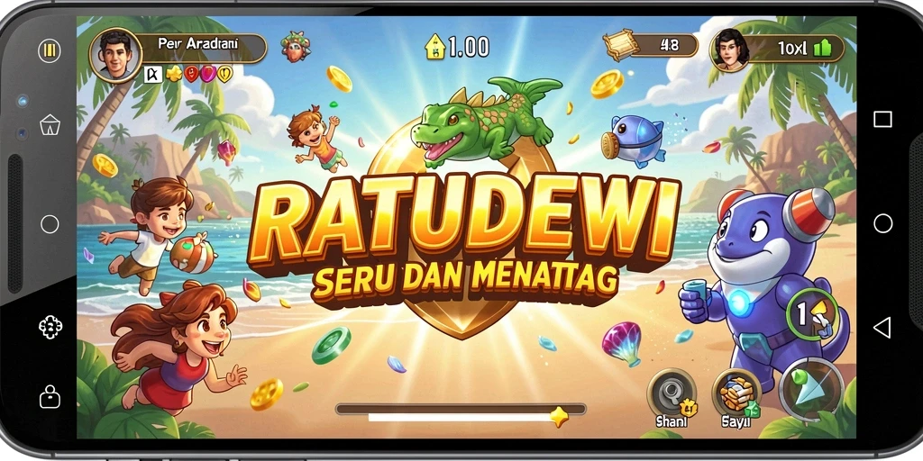Tampilan permainan Arcade yang menakjubkan dan penuh aksi.