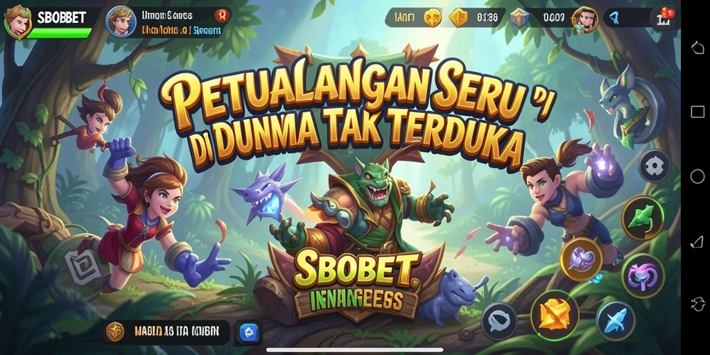 Tampilan gameplay <strong>SBOBET</strong> yang memukau dengan aksi petualangan seru.