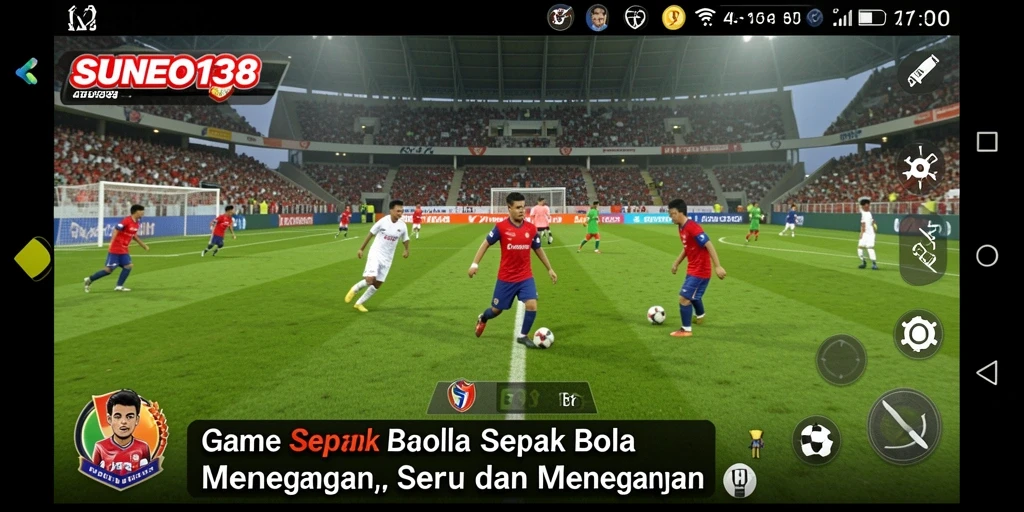 Tampilan menarik dari aksi pertandingan sepak bola di SUNEO138.