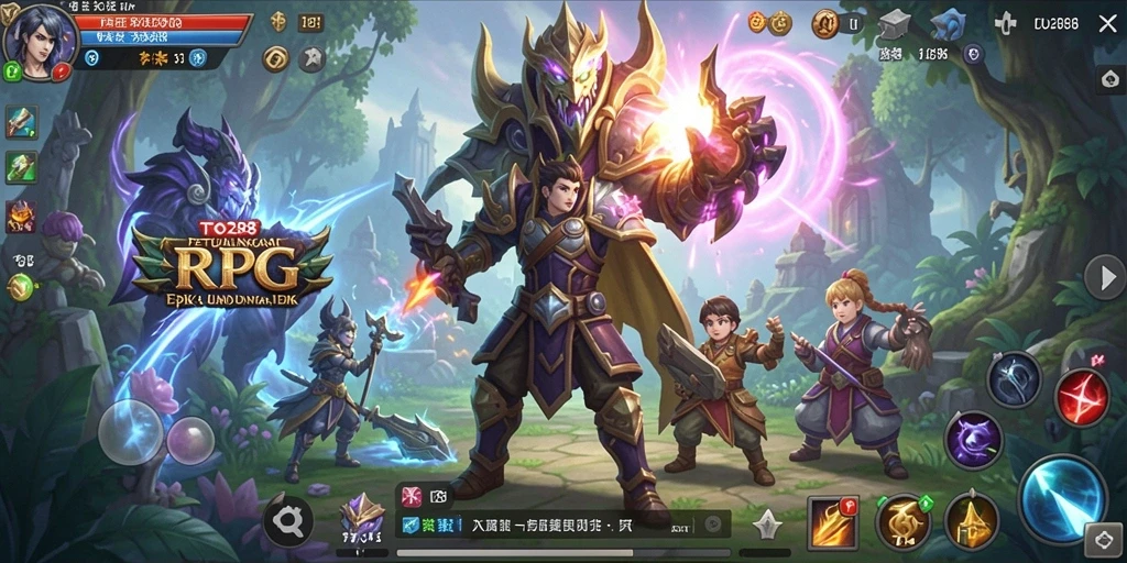 Gameplay seru dan penuh aksi di dunia RPG TO288.