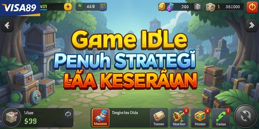 Tangkapan layar utama VISA89 menunjukkan pengalaman gameplay Idle yang menarik.