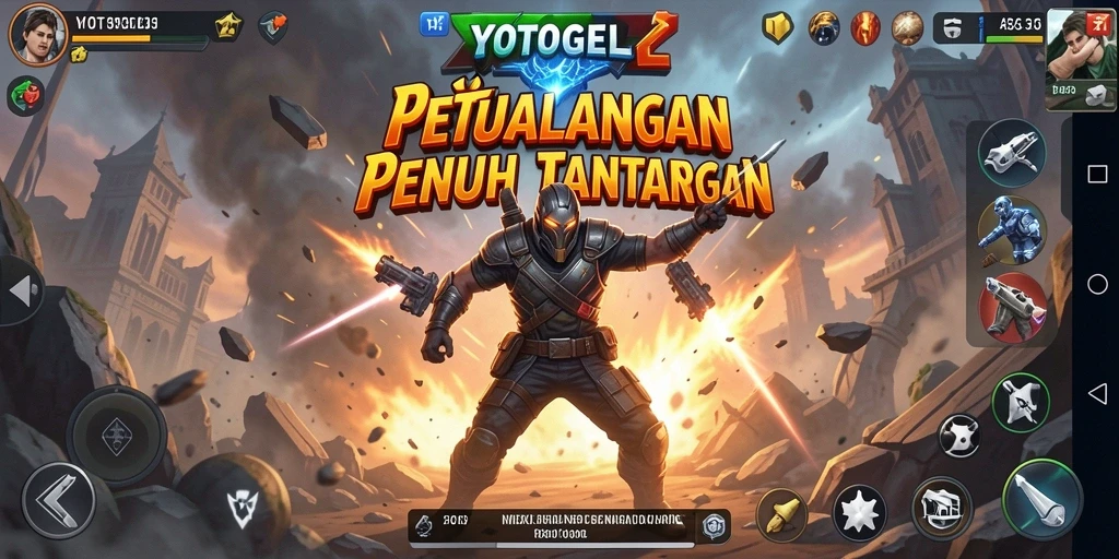 Tampilan gameplay YOTOGEL yang mendebarkan dan penuh aksi.